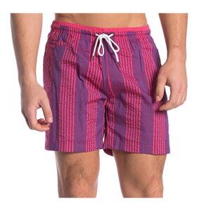 New TRUNKS SURF & SWIM CO. Sano Contrast Premium Swim Trunks Size L MSR…